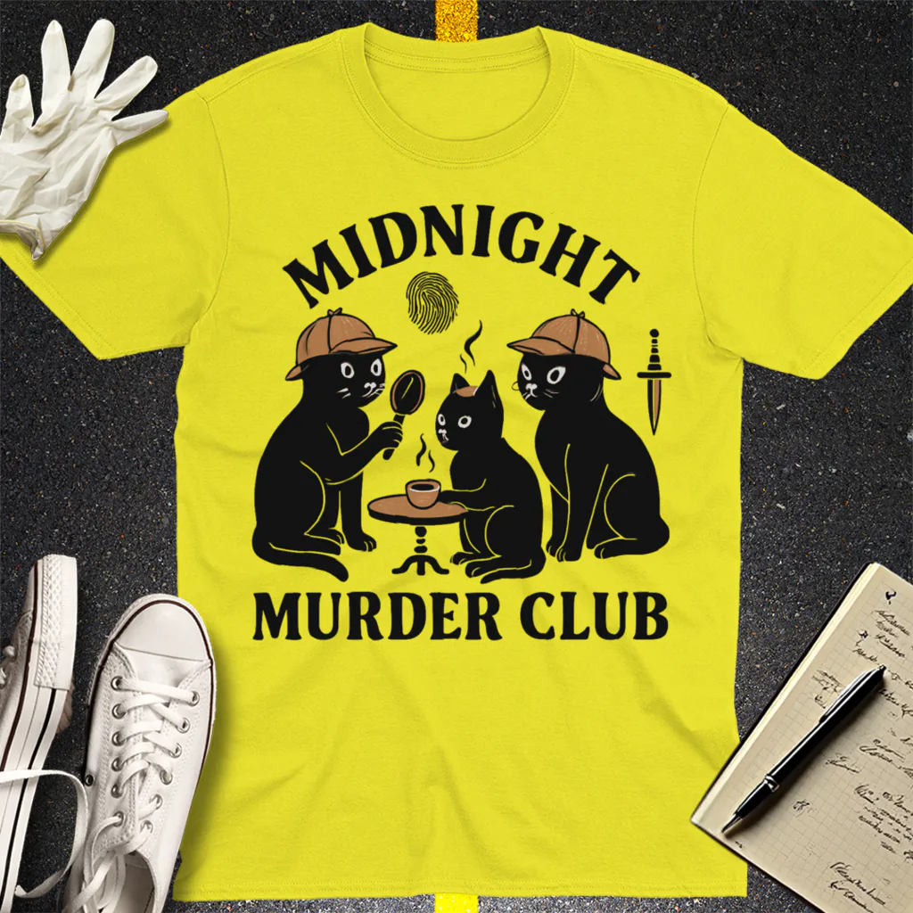 Midnight Murder Club T-Shirt - Cornsilk