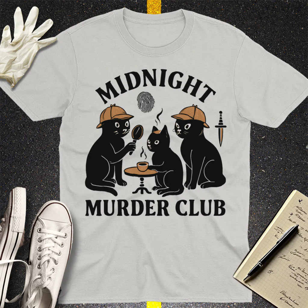 Midnight Murder Club T-Shirt - Ice Grey