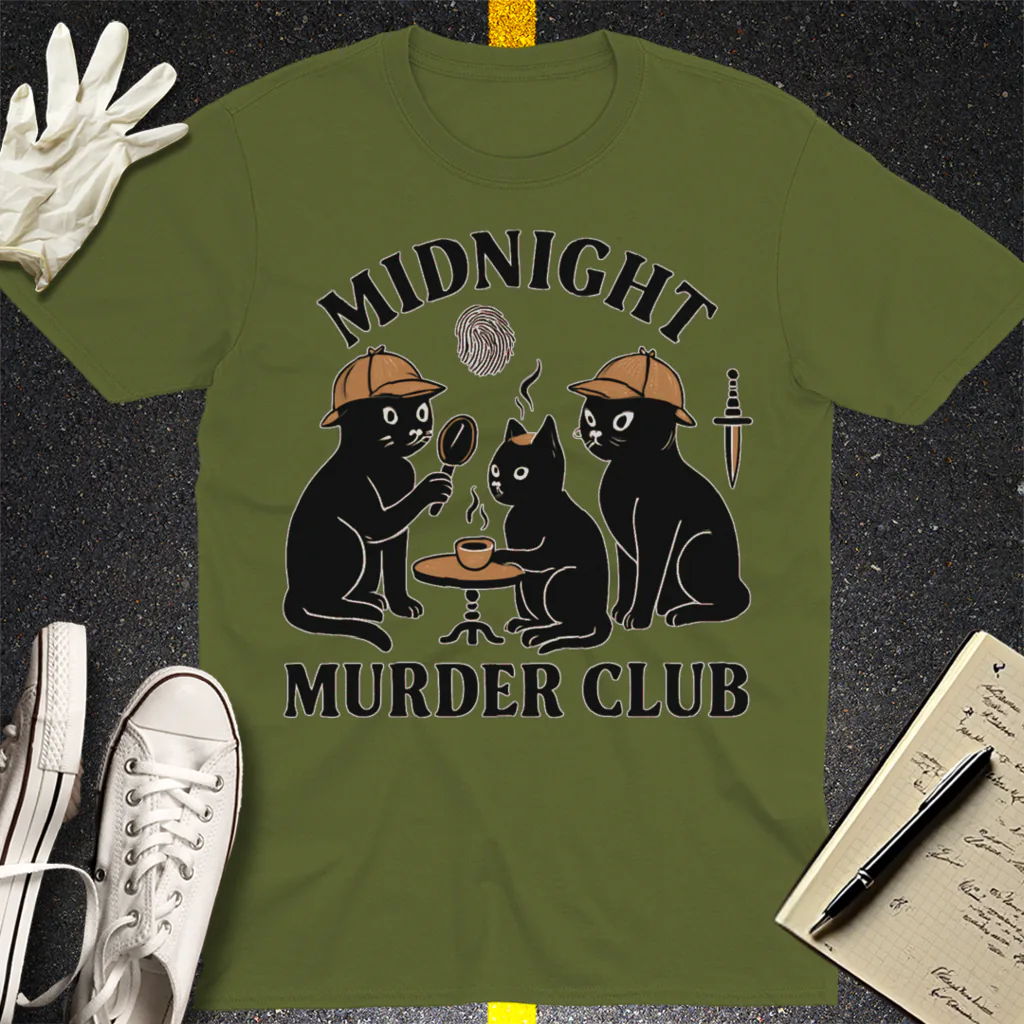 Midnight Murder Club T-Shirt - Military Green