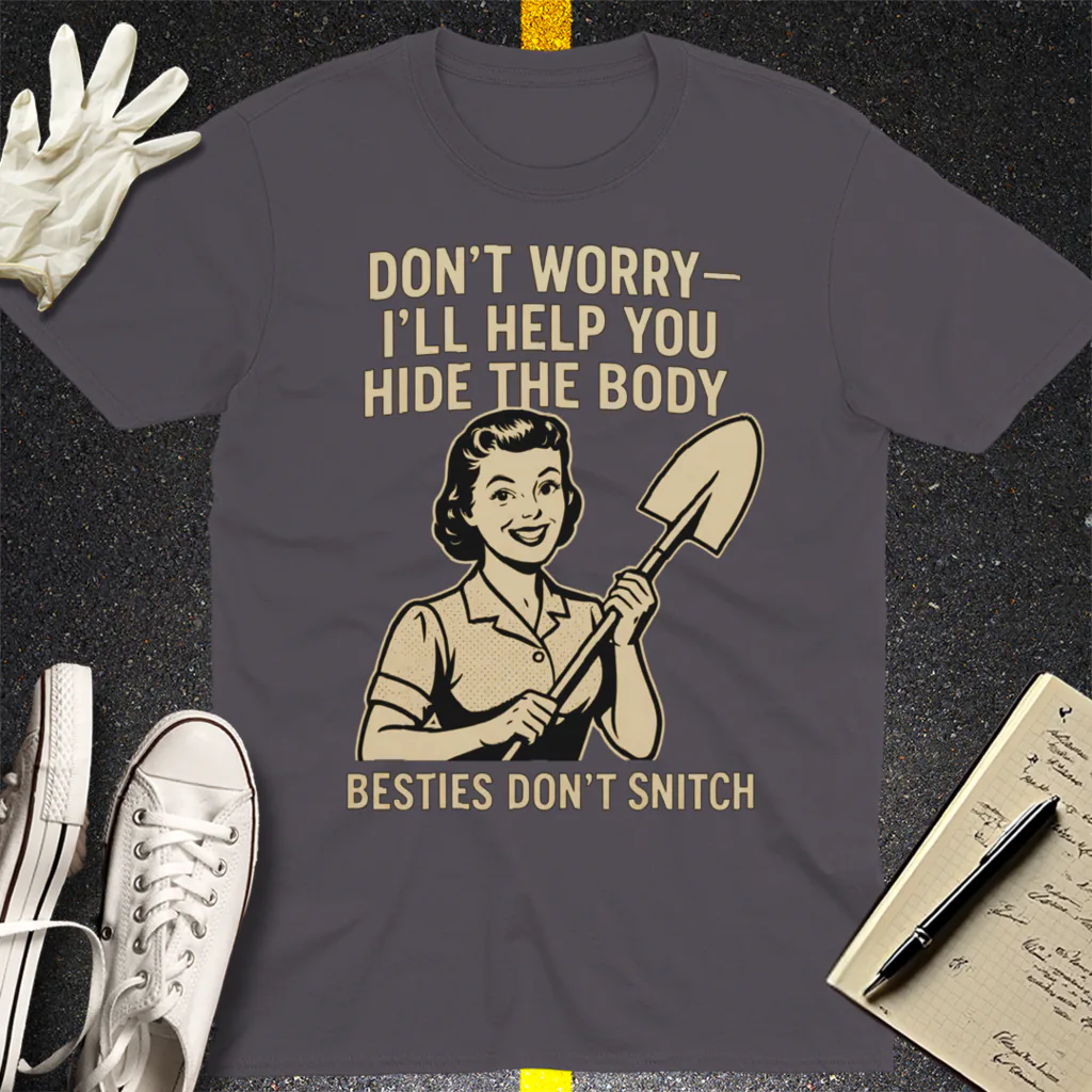 Bestie Loyalty Pact T-Shirt - Charcoal