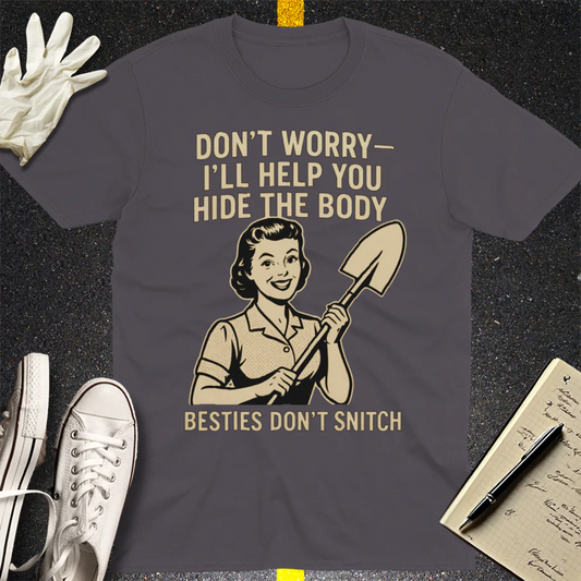 Bestie Loyalty Pact T-Shirt - Charcoal