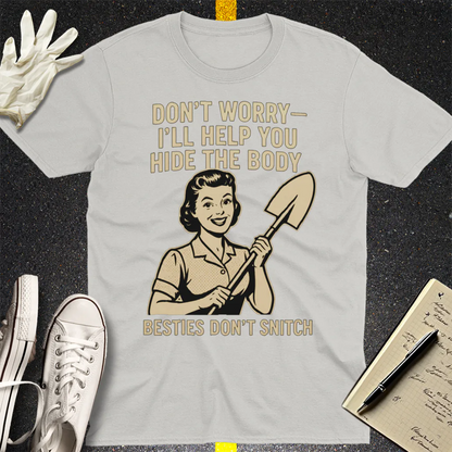 Bestie Loyalty Pact T-Shirt - Ice Grey