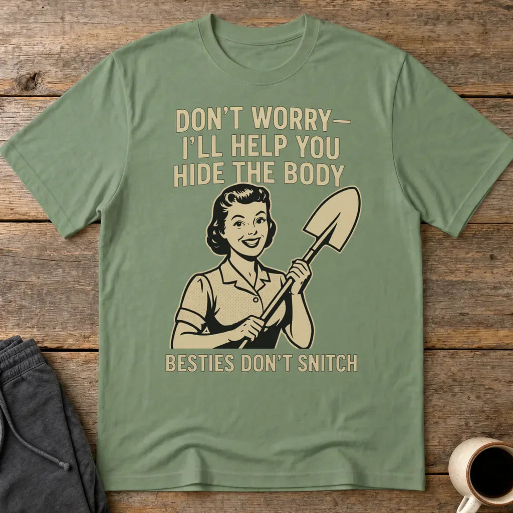 Bestie Loyalty Pact T-Shirt - Military Green