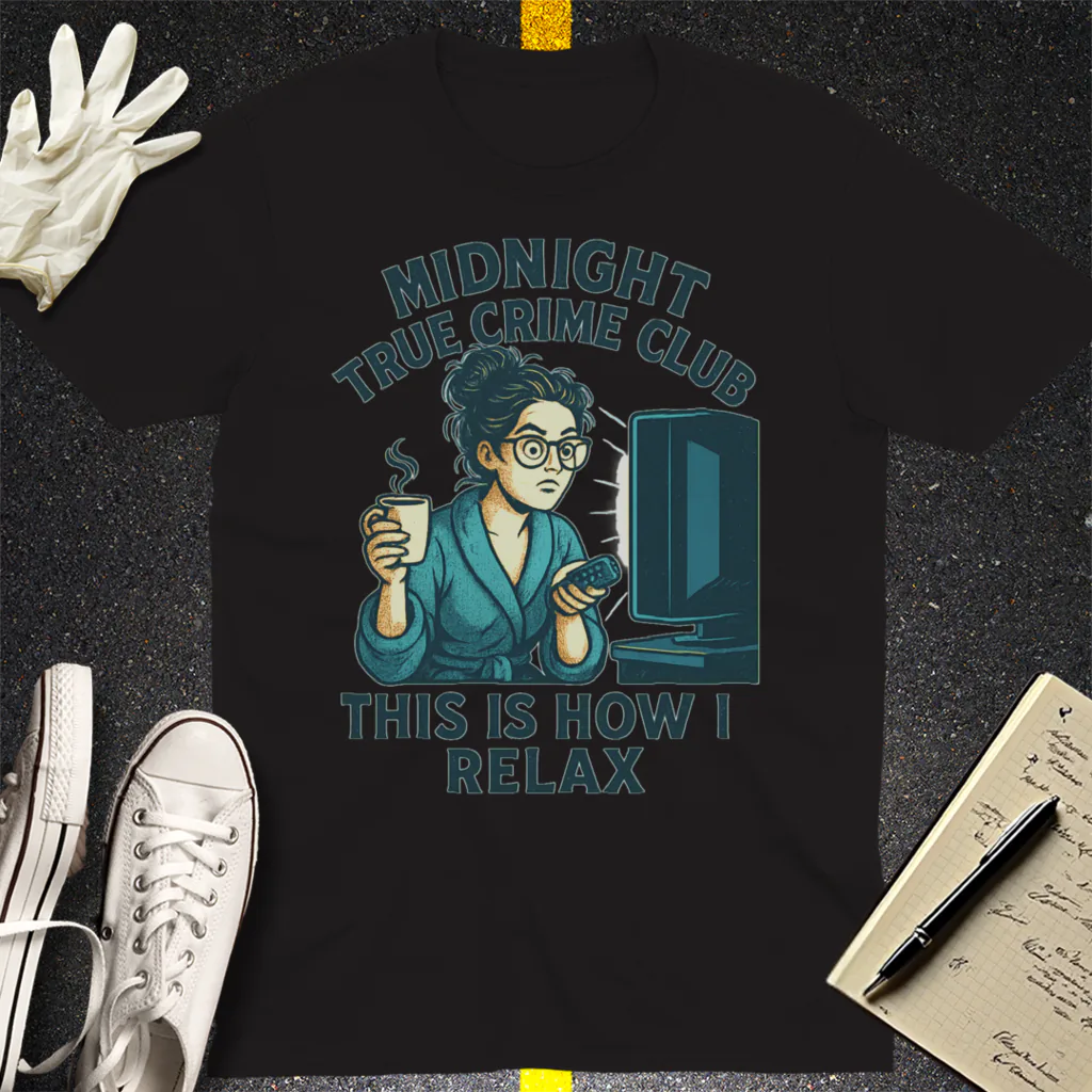 Midnight True Crime Club T-Shirt - Black
