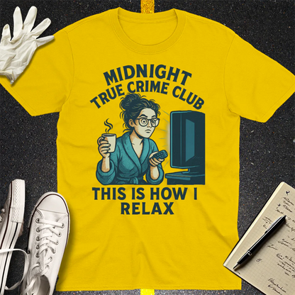 Midnight True Crime Club T-Shirt - Daisy