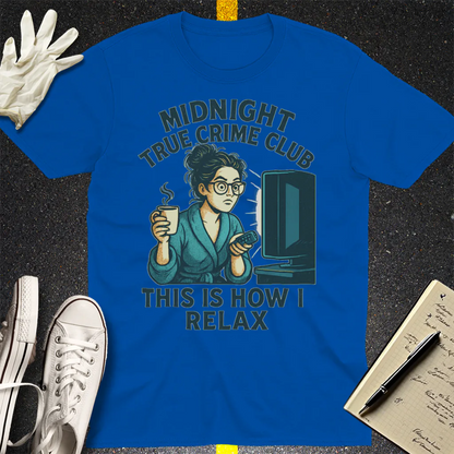Midnight True Crime Club T-Shirt - Royal