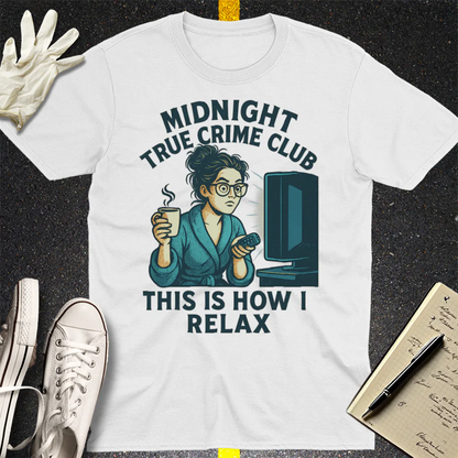 Midnight True Crime Club T-Shirt - White