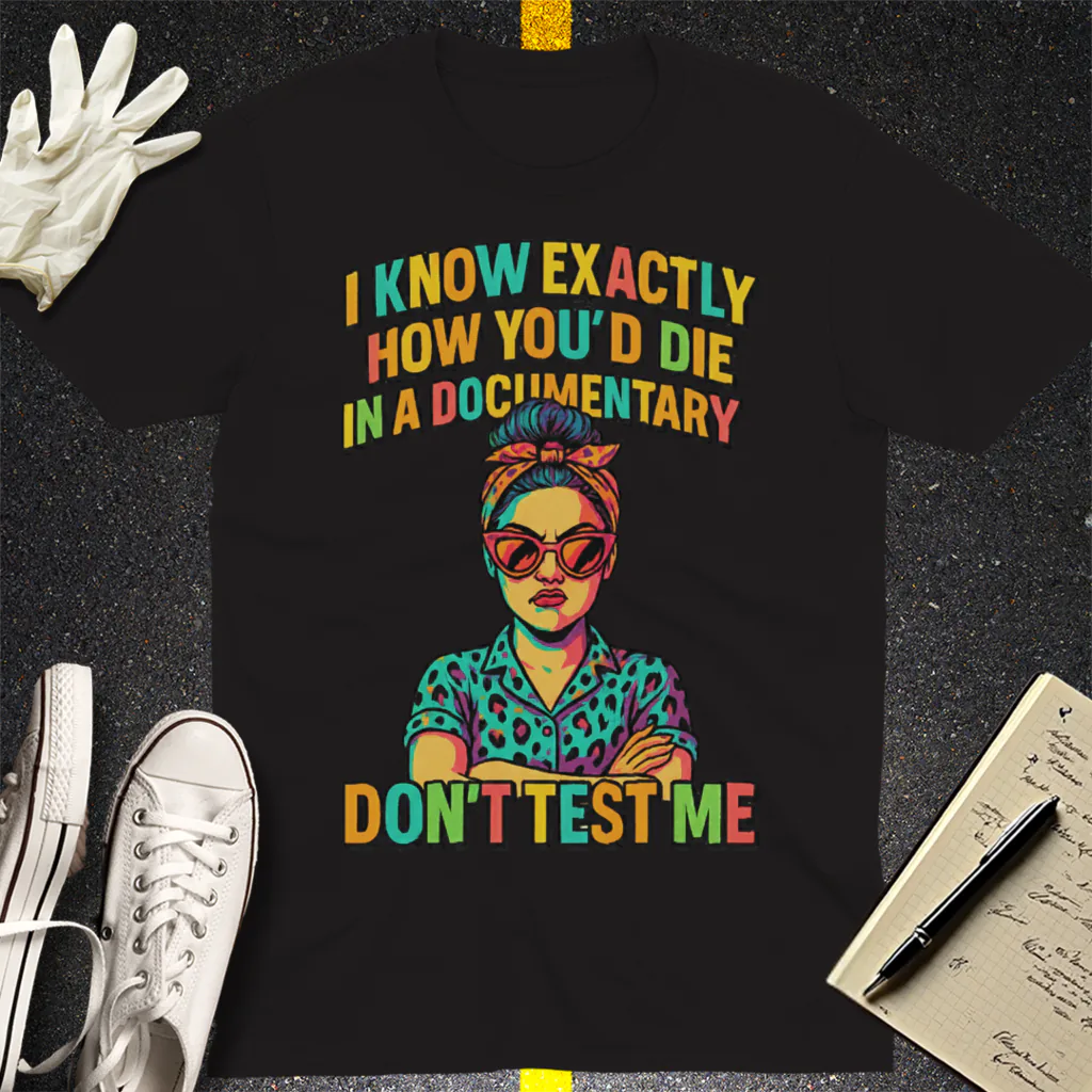 Don't Test Me Documentary T-Shirt - Black