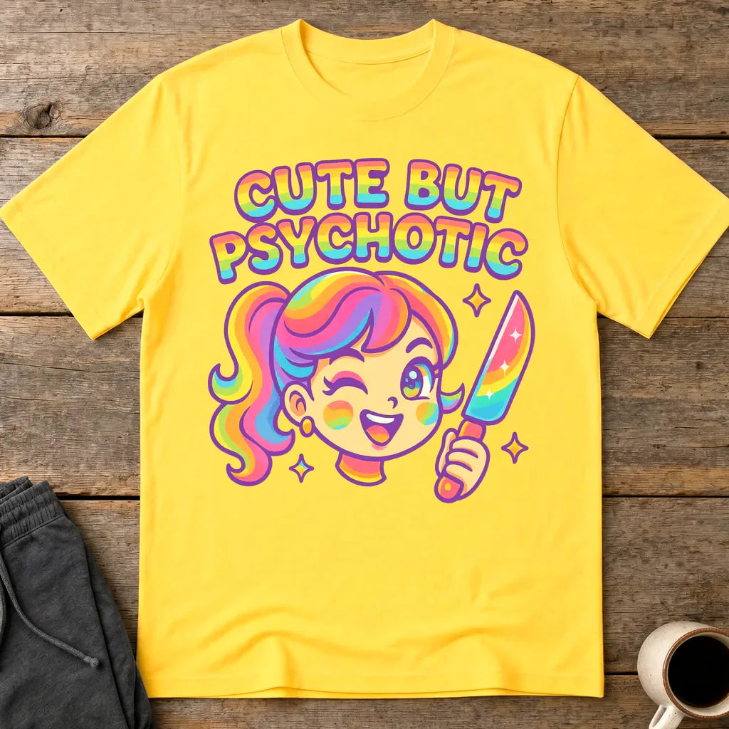 Cute But Psychotic T-Shirt - Daisy