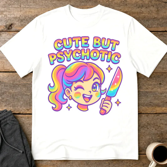 Cute But Psychotic T-Shirt - White
