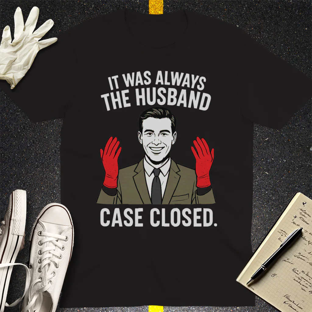 It Was Always the Husband T-Shirt - Black