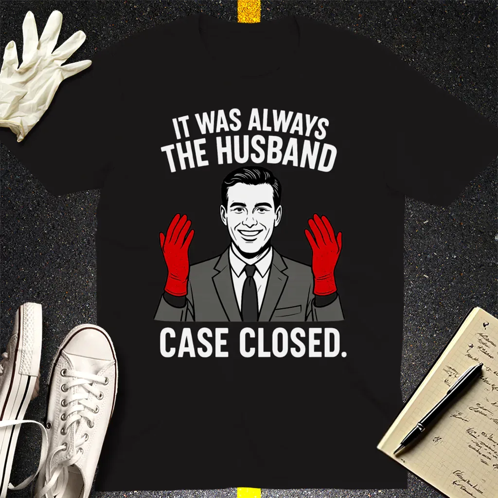 It Was Always the Husband T-Shirt - Black