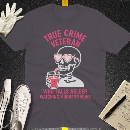 True Crime Veteran T-Shirt - Charcoal