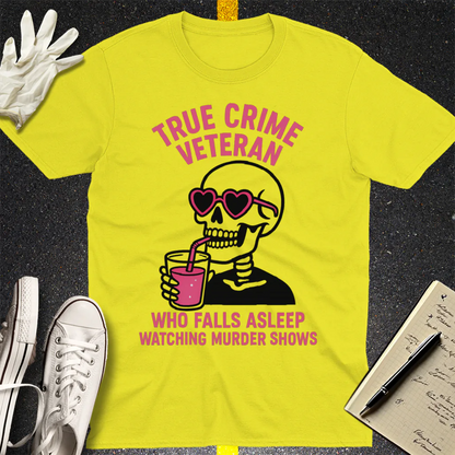 True Crime Veteran T-Shirt - Cornsilk