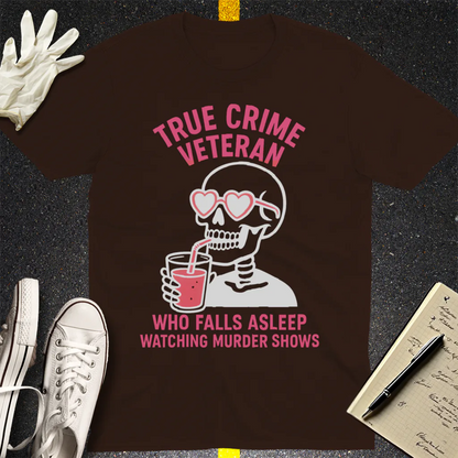True Crime Veteran T-Shirt - Dark Chocolate
