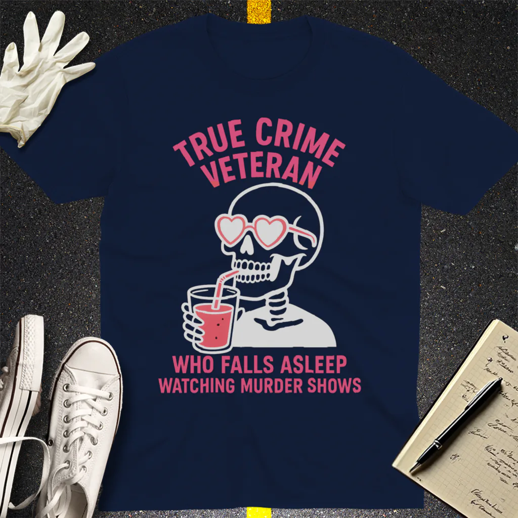 True Crime Veteran T-Shirt - Navy