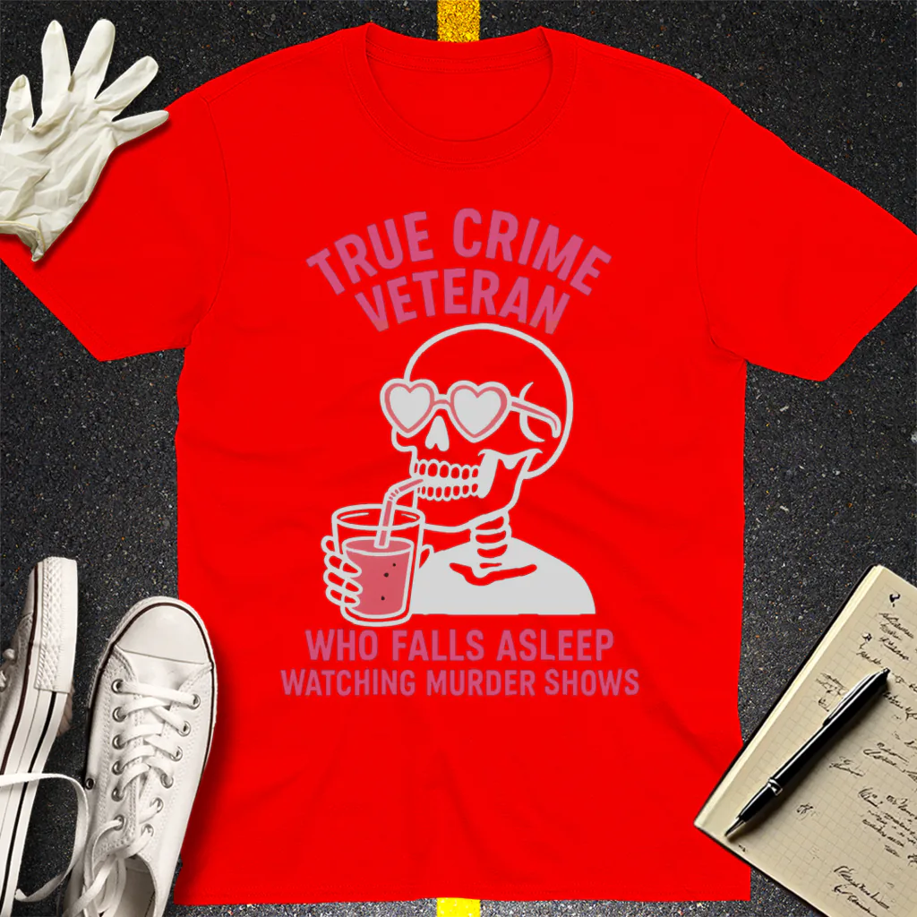 True Crime Veteran T-Shirt - Red