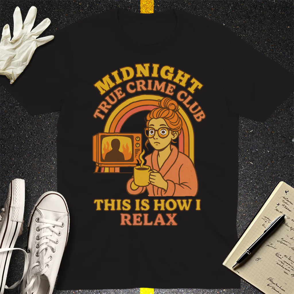 Midnight True Crime Club T-Shirt - Black