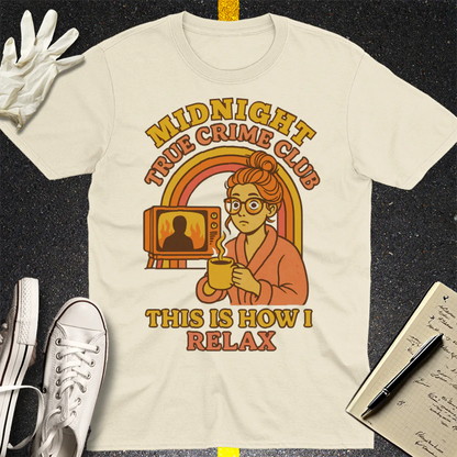 Midnight True Crime Club T-Shirt - Natural