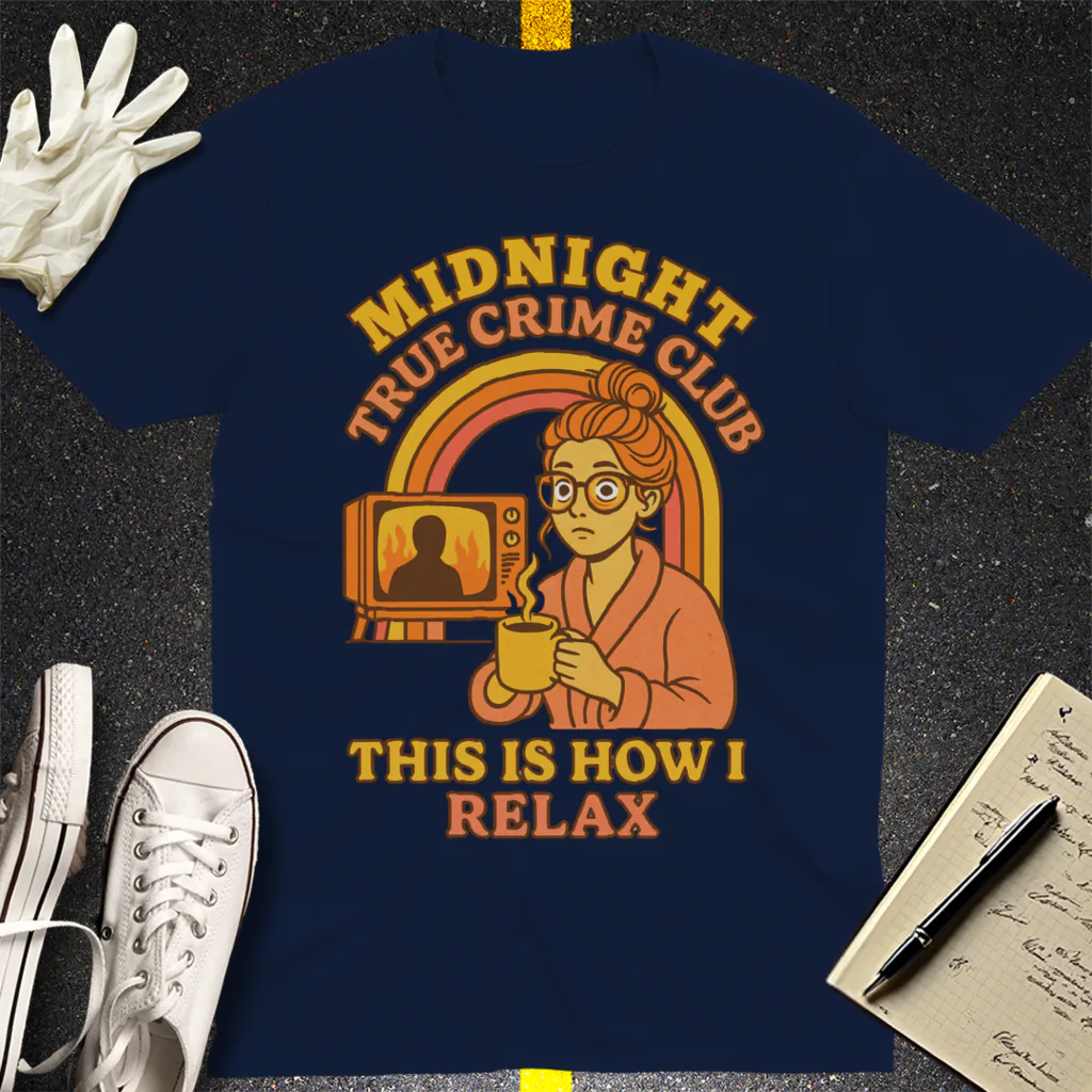 Midnight True Crime Club T-Shirt - Navy