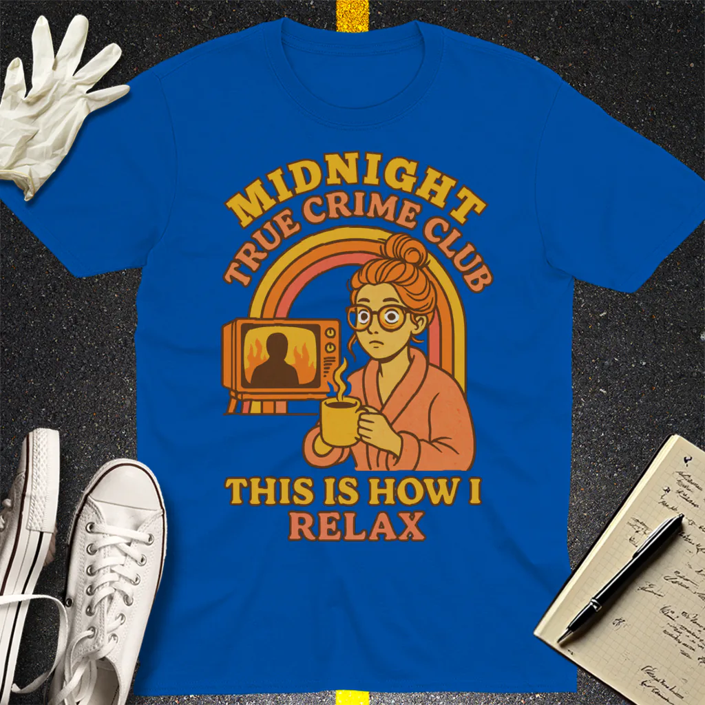 Midnight True Crime Club T-Shirt - Royal