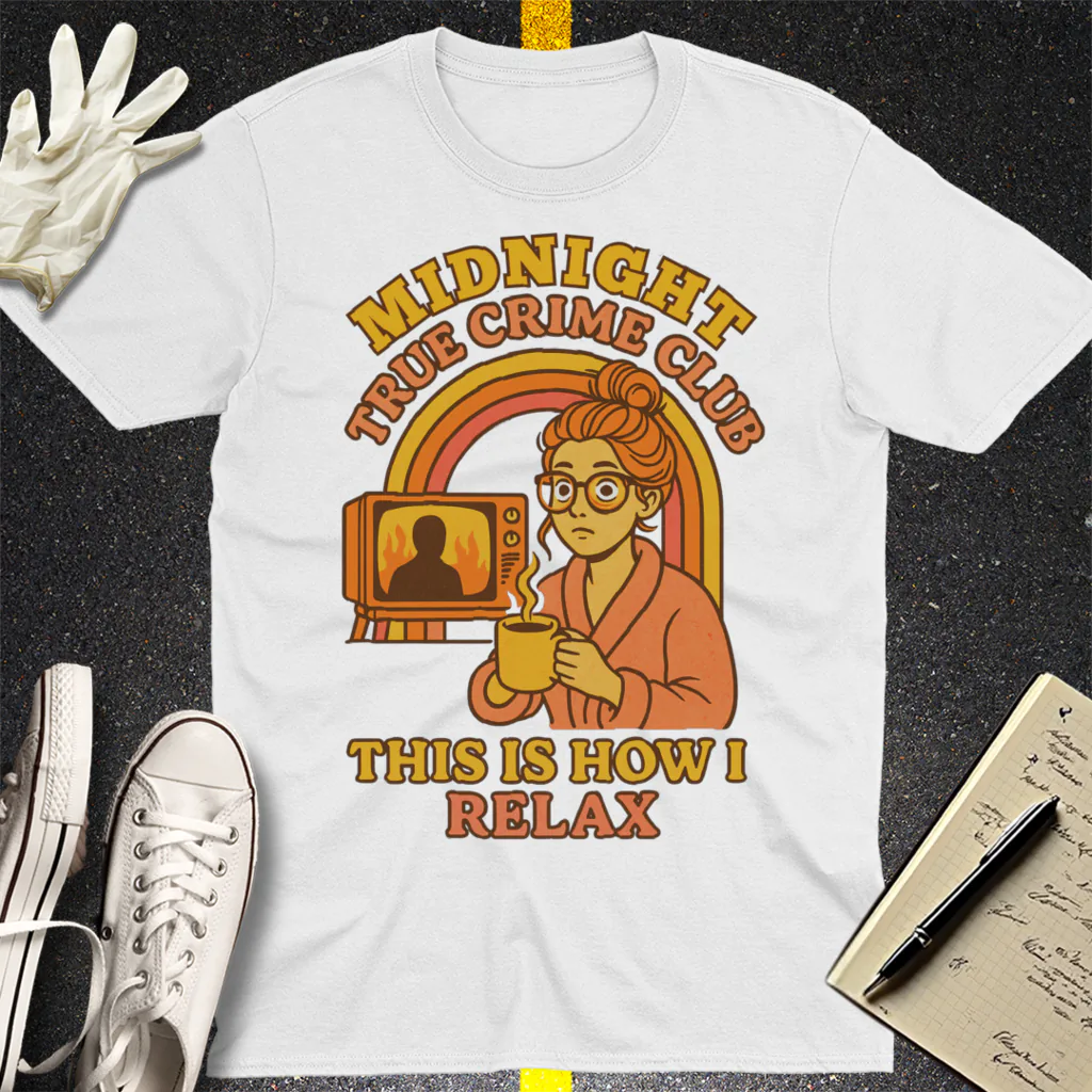 Midnight True Crime Club T-Shirt - White