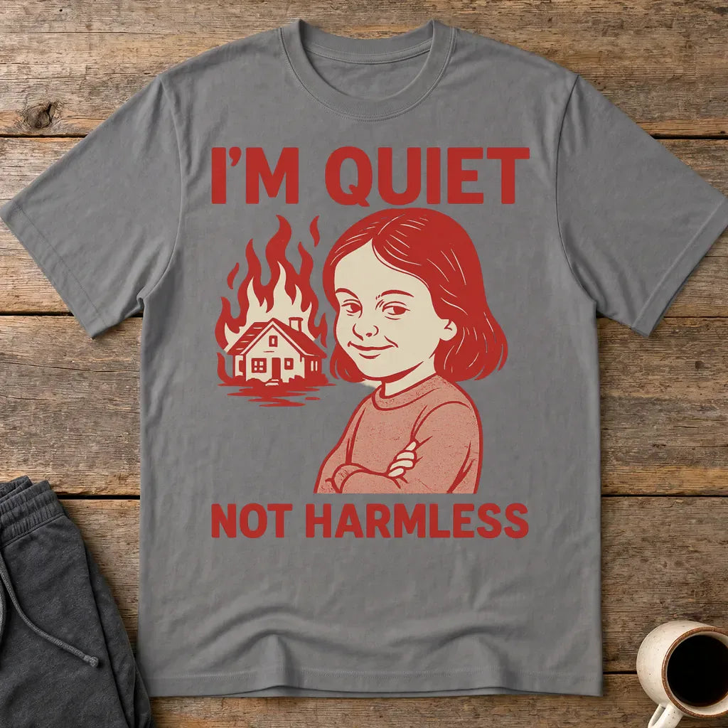 Quiet But Deadly T-Shirt - Charcoal