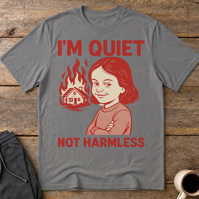 Quiet But Deadly T-Shirt - Charcoal