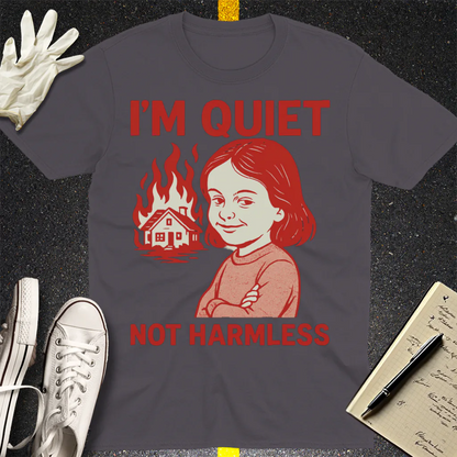 Quiet But Deadly T-Shirt - Charcoal