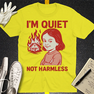 Quiet But Deadly T-Shirt - Cornsilk