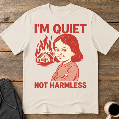 Quiet But Deadly T-Shirt - Ice Grey