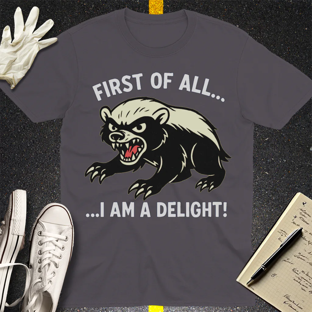 I Am a Delight T-Shirt - Charcoal