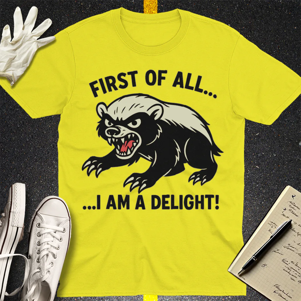 I Am a Delight T-Shirt - Cornsilk