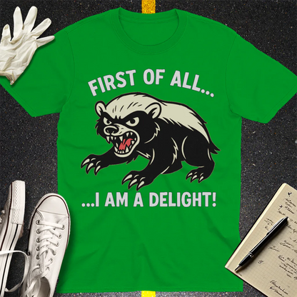 I Am a Delight T-Shirt - Irish Green