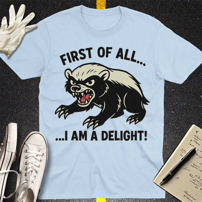 I Am a Delight T-Shirt - Light Blue