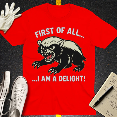 I Am a Delight T-Shirt - Red
