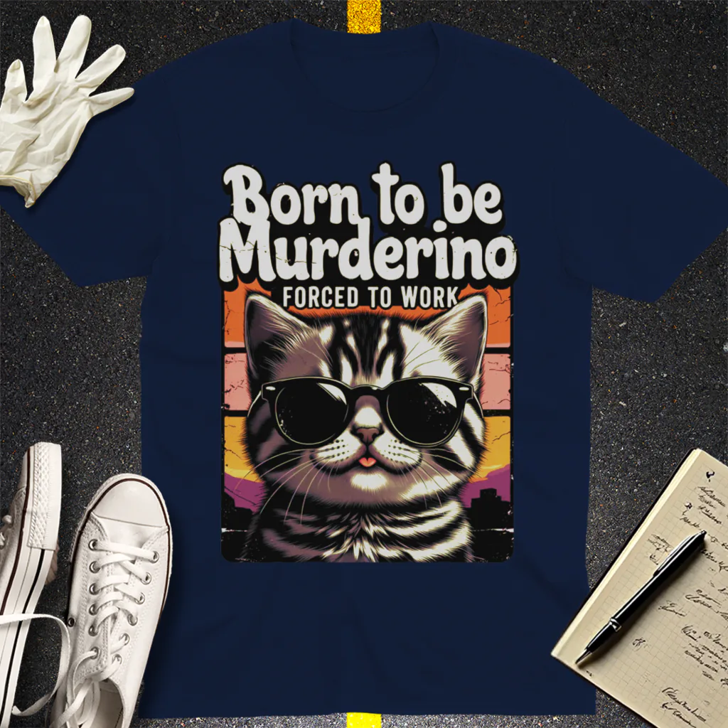 Born to Be Murderino T-Shirt - Navy
