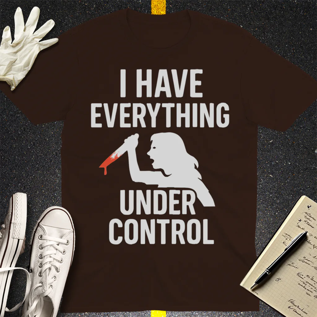 Under Control Killer T-Shirt - Dark Chocolate