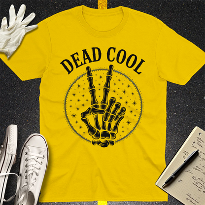 Dead Cool Skeleton Peace T-Shirt - Daisy