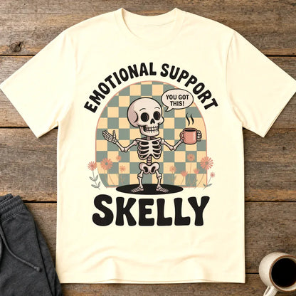 Emotional Support Skelly T-Shirt - Natural