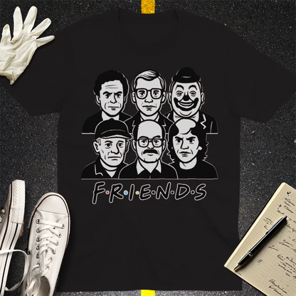 True Crime Friends T-Shirt - Black
