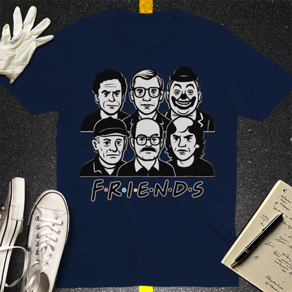 True Crime Friends T-Shirt - Navy