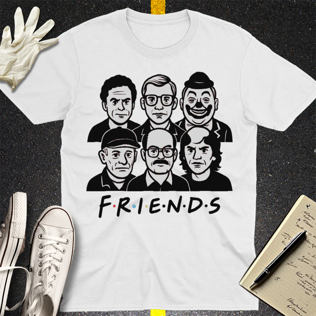 True Crime Friends T-Shirt - White