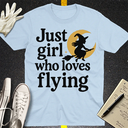 Resting Witch Face T-Shirt - Light Blue