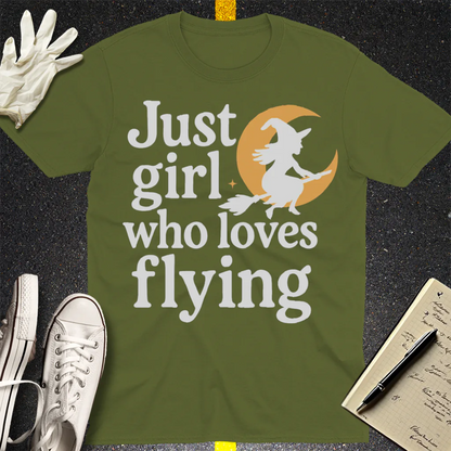 Resting Witch Face T-Shirt - Military Green