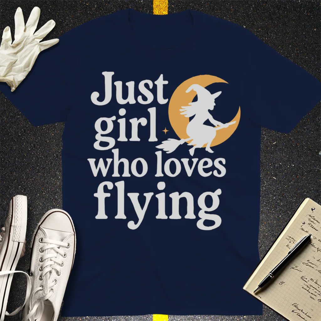 Resting Witch Face T-Shirt - Navy