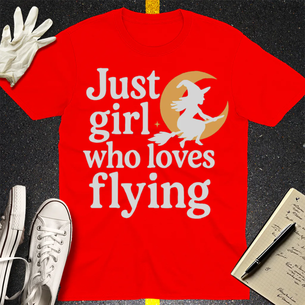 Resting Witch Face T-Shirt - Red