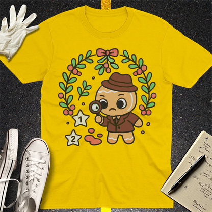 Gingerbread Detective T-Shirt - Daisy