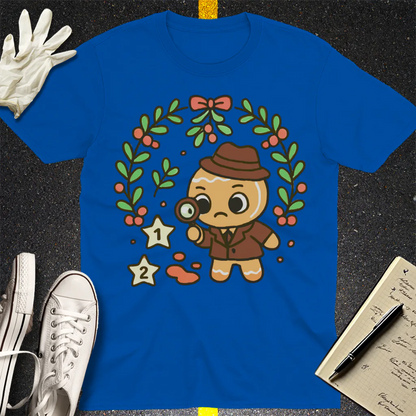 Gingerbread Detective T-Shirt - Royal