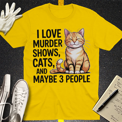 Murder Shows & Cats T-Shirt - Daisy